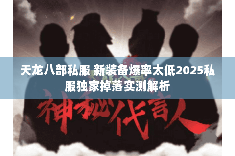 天龙八部私服 新装备爆率太低2025私服独家掉落实测解析