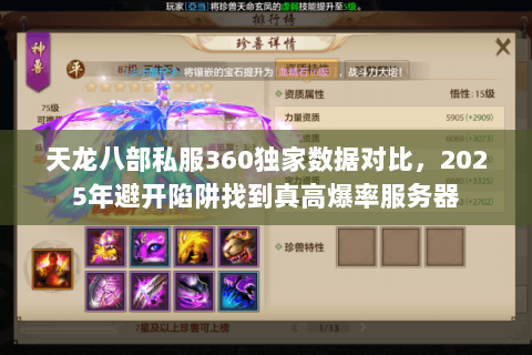 天龙八部私服360独家数据对比,2025年避开陷阱找到真高爆率服务器 天龙八部私服360独家数据对比,2025年避开陷阱找到真高爆率服务器