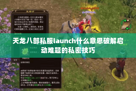 天龙八部私服launch什么意思破解启动难题的私密技巧 天龙八部私服launch什么意思破解启动难题的私密技巧