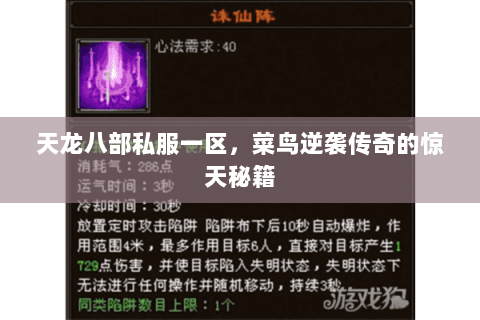 天龙八部私服一区,菜鸟逆袭传奇的惊天秘籍 天龙八部私服一区,菜鸟逆袭传奇的惊天秘籍