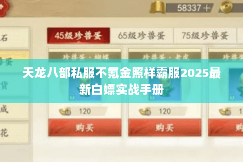 天龙八部私服不氪金照样霸服2025最新白嫖实战手册 天龙八部私服不氪金照样霸服2025最新白嫖实战手册