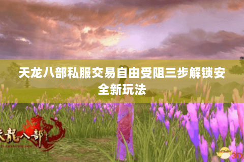 天龙八部私服交易自由受阻三步解锁安全新玩法 天龙八部私服交易自由受阻三步解锁安全新玩法