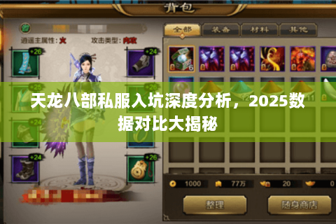 天龙八部私服入坑深度分析,2025数据对比大揭秘 天龙八部私服入坑深度分析,2025数据对比大揭秘