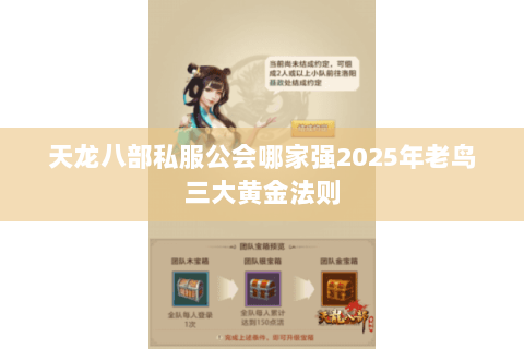 天龙八部私服公会哪家强2025年老鸟三大黄金法则