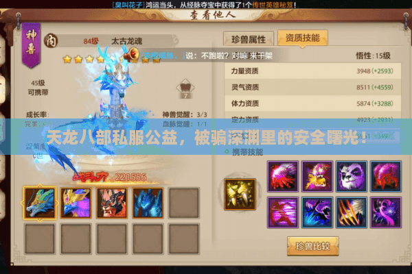 天龙八部私服公益,被骗深渊里的安全曙光! 天龙八部私服公益,被骗深渊里的安全曙光!