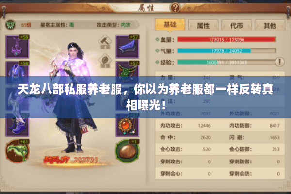 天龙八部私服养老服,你以为养老服都一样反转真相曝光! 天龙八部私服养老服,你以为养老服都一样反转真相曝光!