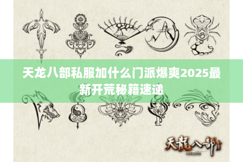 天龙八部私服加什么门派爆爽2025最新开荒秘籍速递