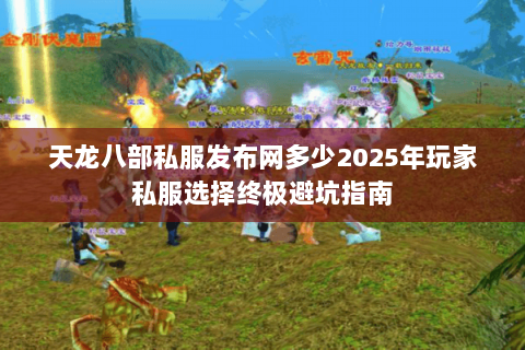 天龙八部私服发布网多少2025年玩家私服选择终极避坑指南 天龙八部私服发布网多少2025年玩家私服选择终极避坑指南