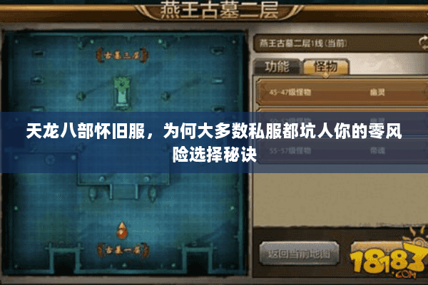 天龙八部怀旧服,为何大多数私服都坑人你的零风险选择秘诀 天龙八部怀旧服,为何大多数私服都坑人你的零风险选择秘诀