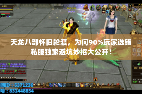天龙八部怀旧轮渡,为何90%玩家选错私服独家避坑妙招大公开! 天龙八部怀旧轮渡,为何90%玩家选错私服独家避坑妙招大公开!
