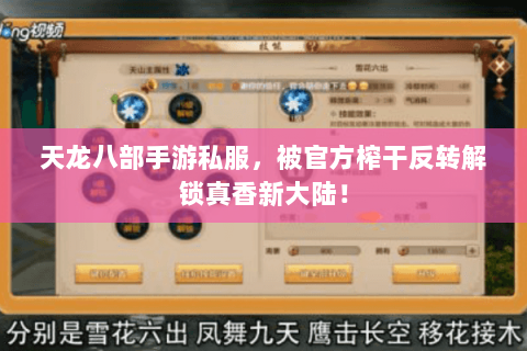 天龙八部手游私服，被官方榨干反转解锁真香新大陆！