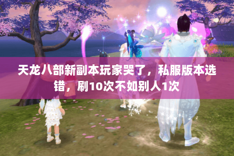 天龙八部新副本玩家哭了，私服版本选错，刷10次不如别人1次