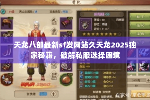 天龙八部最新sf发网站久天龙2025独家秘籍，破解私服选择困境