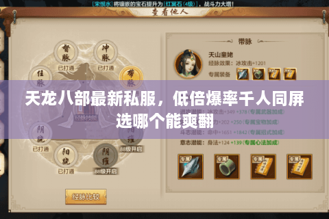 天龙八部最新私服,低倍爆率千人同屏选哪个能爽翻 天龙八部最新私服,低倍爆率千人同屏选哪个能爽翻