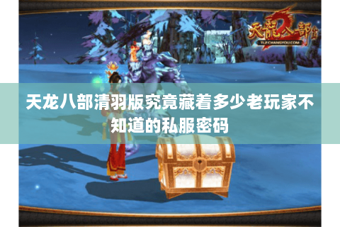 天龙八部清羽版究竟藏着多少老玩家不知道的私服密码 天龙八部清羽版究竟藏着多少老玩家不知道的私服密码