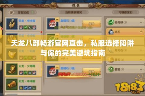 天龙八部畅游官网直击,私服选择陷阱与你的完美避坑指南 天龙八部畅游官网直击,私服选择陷阱与你的完美避坑指南