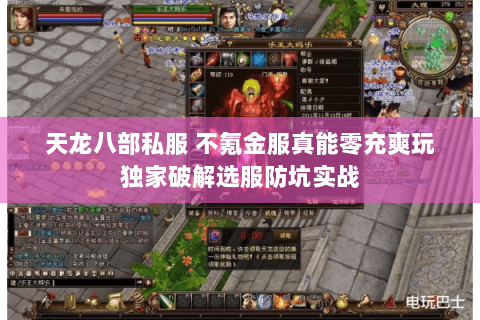 天龙八部私服 不氪金服真能零充爽玩独家破解选服防坑实战 天龙八部私服 不氪金服真能零充爽玩独家破解选服防坑实战