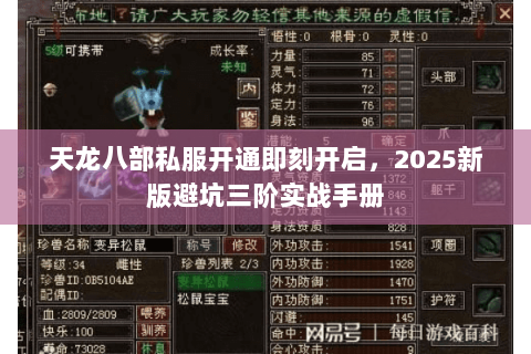 天龙八部私服开通即刻开启,2025新版避坑三阶实战手册 天龙八部私服开通即刻开启,2025新版避坑三阶实战手册