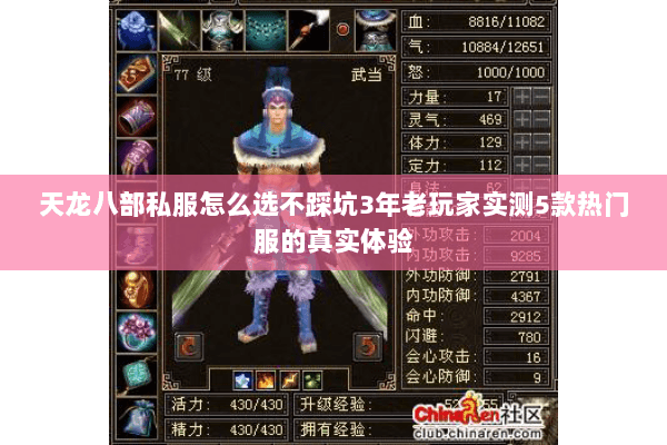 天龙八部私服怎么选不踩坑3年老玩家实测5款热门服的真实体验 天龙八部私服怎么选不踩坑3年老玩家实测5款热门服的真实体验