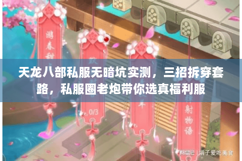天龙八部私服无暗坑实测,三招拆穿套路,私服圈老炮带你选真福利服 天龙八部私服无暗坑实测,三招拆穿套路,私服圈老炮带你选真福利服