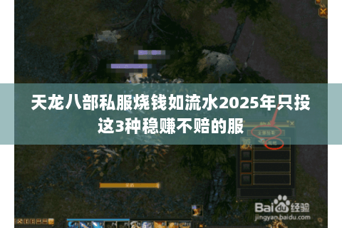 天龙八部私服烧钱如流水2025年只投这3种稳赚不赔的服 天龙八部私服烧钱如流水2025年只投这3种稳赚不赔的服