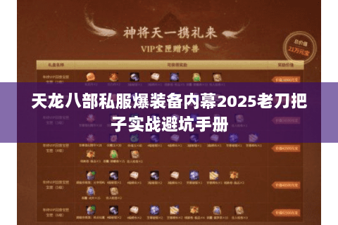 天龙八部私服爆装备内幕2025老刀把子实战避坑手册