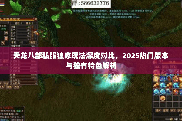 天龙八部私服独家玩法深度对比,2025热门版本与独有特色解析 天龙八部私服独家玩法深度对比,2025热门版本与独有特色解析