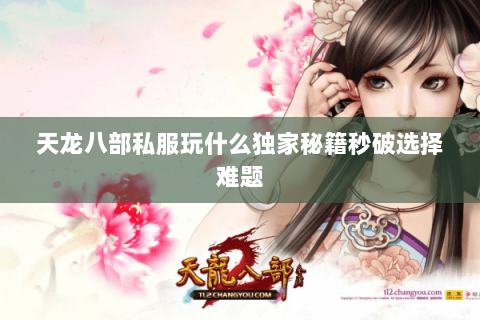 天龙八部私服玩什么独家秘籍秒破选择难题 天龙八部私服玩什么独家秘籍秒破选择难题