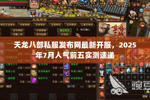 天龙八部私服发布网最新开服,2025年7月人气前五实测速递 天龙八部私服发布网最新开服,2025年7月人气前五实测速递