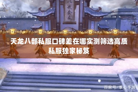 天龙八部私服口碑差在哪实测筛选高质私服独家秘笈 天龙八部私服口碑差在哪实测筛选高质私服独家秘笈