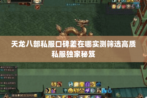 天龙八部私服口碑差在哪实测筛选高质私服独家秘笈 天龙八部私服口碑差在哪实测筛选高质私服独家秘笈