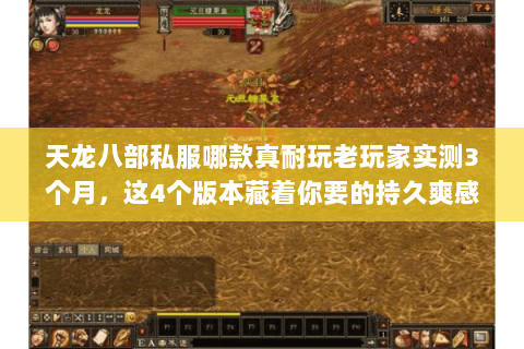 天龙八部私服哪款真耐玩老玩家实测3个月,这4个版本藏着你要的持久爽感 天龙八部私服哪款真耐玩老玩家实测3个月,这4个版本藏着你要的持久爽感
