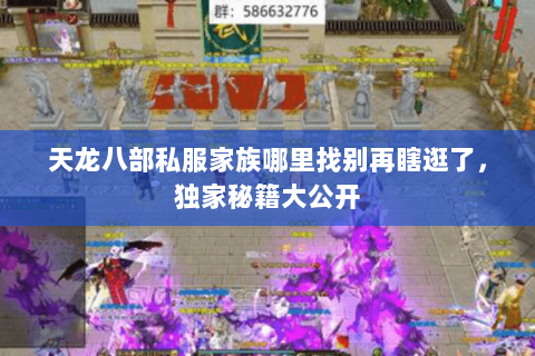 天龙八部私服家族哪里找别再瞎逛了，独家秘籍大公开