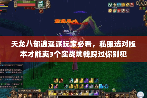 天龙八部逍遥派玩家必看，私服选对版本才能爽3个实战坑我踩过你别犯