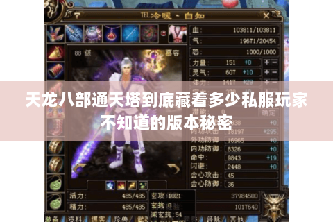 天龙八部通天塔到底藏着多少私服玩家不知道的版本秘密 天龙八部通天塔到底藏着多少私服玩家不知道的版本秘密