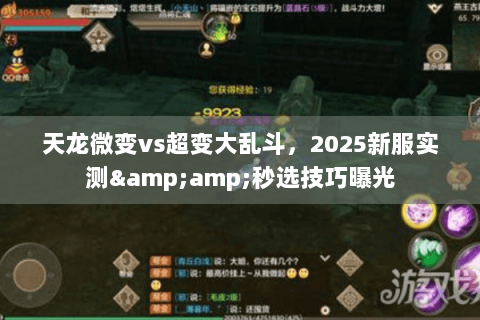 天龙微变vs超变大乱斗，2025新服实测&amp;秒选技巧曝光