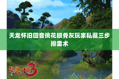 天龙怀旧回音挑花眼骨灰玩家私藏三步排雷术 天龙怀旧回音挑花眼骨灰玩家私藏三步排雷术