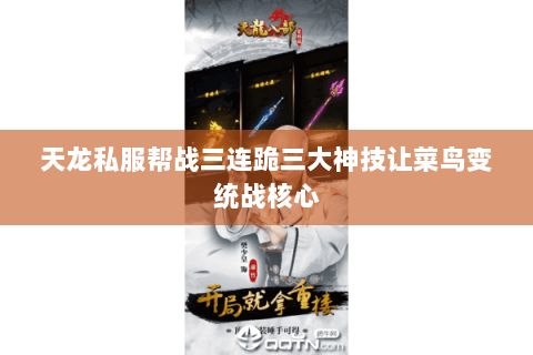 天龙私服帮战三连跪三大神技让菜鸟变统战核心 天龙私服帮战三连跪三大神技让菜鸟变统战核心