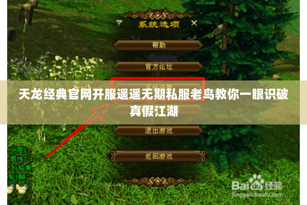天龙经典官网开服遥遥无期私服老鸟教你一眼识破真假江湖 天龙经典官网开服遥遥无期私服老鸟教你一眼识破真假江湖