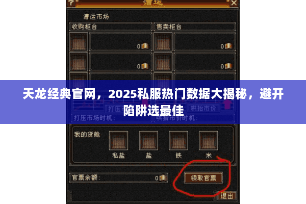 天龙经典官网,2025私服热门数据大揭秘,避开陷阱选最佳 天龙经典官网,2025私服热门数据大揭秘,避开陷阱选最佳