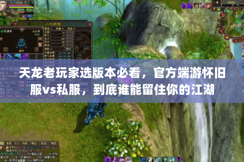天龙老玩家选版本必看，官方端游怀旧服vs私服，到底谁能留住你的江湖