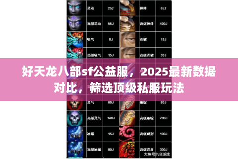 好天龙八部sf公益服,2025最新数据对比,筛选顶级私服玩法 好天龙八部sf公益服,2025最新数据对比,筛选顶级私服玩法