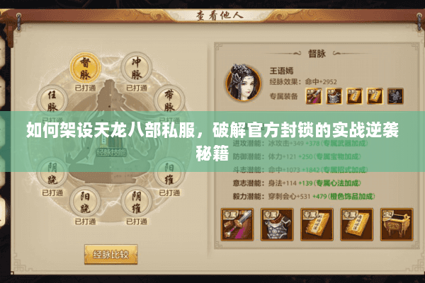 如何架设天龙八部私服，破解官方封锁的实战逆袭秘籍