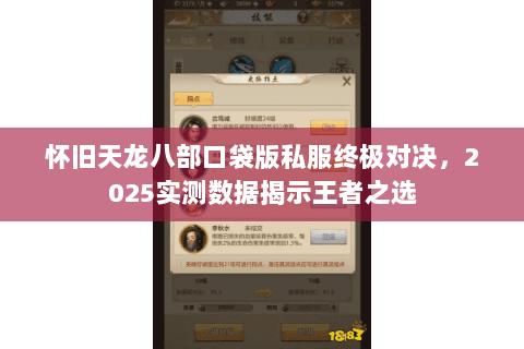 怀旧天龙八部口袋版私服终极对决,2025实测数据揭示王者之选 怀旧天龙八部口袋版私服终极对决,2025实测数据揭示王者之选