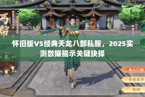 怀旧版VS经典天龙八部私服，2025实测数据揭示关键抉择