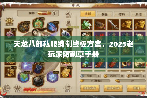 天龙八部私服编制终极方案，2025老玩家防割草手册