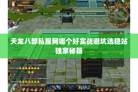 天龙八部私服网哪个好实战避坑选稳站独家秘籍 天龙八部私服网哪个好实战避坑选稳站独家秘籍