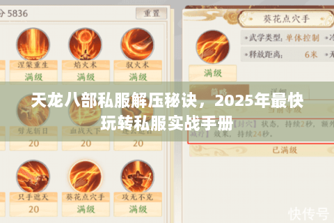 天龙八部私服解压秘诀,2025年最快玩转私服实战手册 天龙八部私服解压秘诀,2025年最快玩转私服实战手册