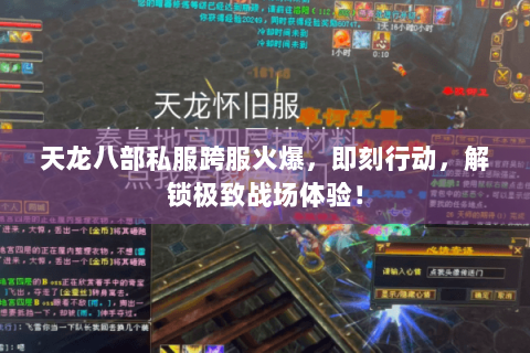 天龙八部私服跨服火爆,即刻行动,解锁极致战场体验! 天龙八部私服跨服火爆,即刻行动,解锁极致战场体验!
