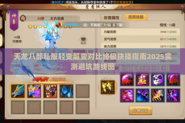 天龙八部私服轻变超变对比终极抉择指南2025实测避坑路线图 天龙八部私服轻变超变对比终极抉择指南2025实测避坑路线图